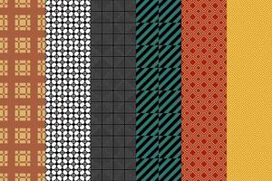 Seamless set of pattern. Modern graphic concept. Futuristic design. Technology background. vector