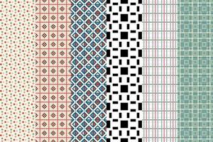 Abstract seamless set of pattern style elegant dynamic for concept design. vector