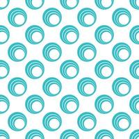 Turquoise pattern on white seamless background. vector