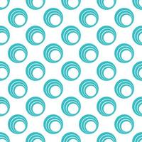 Turquoise pattern on white seamless background. vector