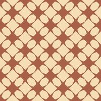 Cream pattern on brown seamless vector design.