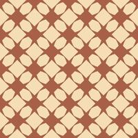 Cream pattern on brown seamless vector design.