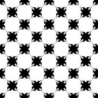 Black pattern on white seamless vector design.