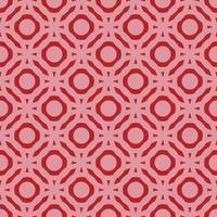 Pink pattern on red seamless background. vector
