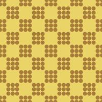 Dark orange dots on yellow seamless background. vector