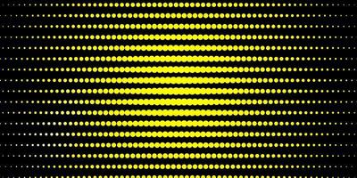 Fondo de vector amarillo claro con círculos.