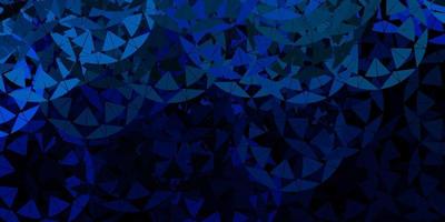 Dark blue vector template with triangle shapes.