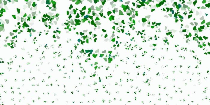 Light green vector template with abstract forms.