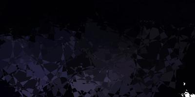 Dark Gray vector background with polygonal forms.