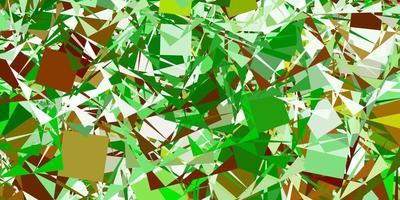 Light Green vector pattern with polygonal shapes.