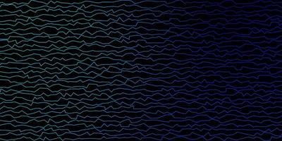 Dark BLUE vector background with bent lines.