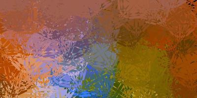 Dark Blue, Yellow vector texture with random triangles.