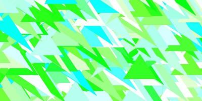 Light green vector backdrop with triangles, lines.