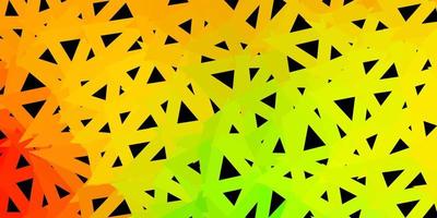 Light green, red vector gradient polygon wallpaper.