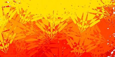 Dark Orange vector background with polygonal forms.