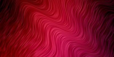 Light Pink, Red vector backdrop with curves.