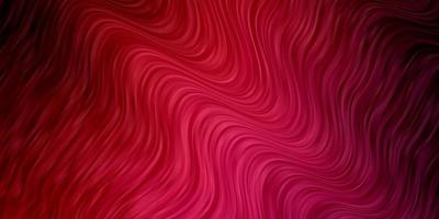 Light Pink, Red vector backdrop with curves.