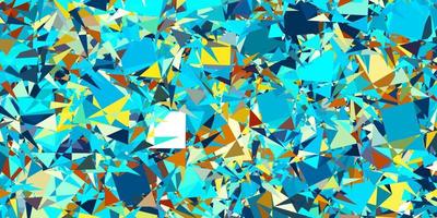 Dark Blue, Yellow vector pattern with polygonal shapes.