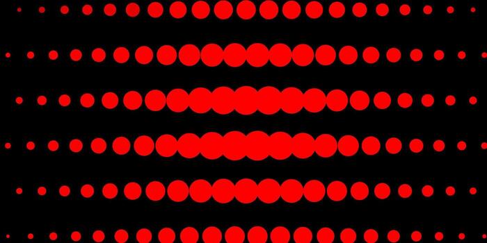 patrón de vector rojo claro con círculos.