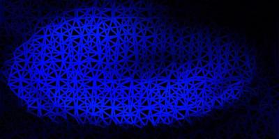 Dark blue vector polygonal pattern.