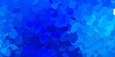 Dark blue vector background with random forms.