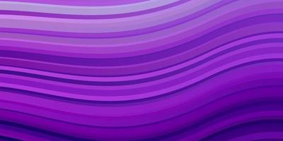 Light Purple vector pattern with curved lines.