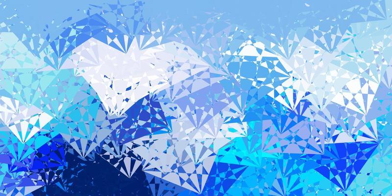 Light BLUE vector backdrop with triangles, lines.