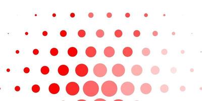 Light Red vector template with circles.