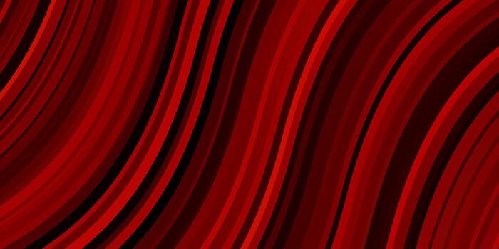 Light Red vector background with bent lines.