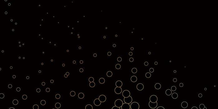 Dark Yellow vector texture with disks.