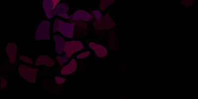 Dark pink vector pattern with abstract shapes.