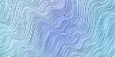 patrón de vector rosa claro, azul con líneas curvas.