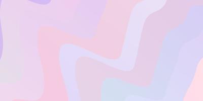 Light Purple, Pink vector background with curves.