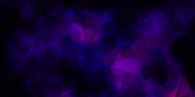 Dark Purple, Pink vector template with crystals, squares.