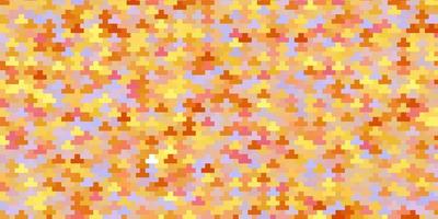 Light Pink, Yellow vector backdrop with rectangles.