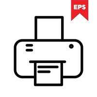 printer icon design vector