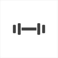 Dumbbell icon, vector, illustration, symbol vector