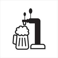 beer tap icon vector illustration symbol