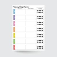 Weekly Blog Planner,Blogging Planner,Content Planner,Blog Post Planner,Digital Blog Planner,Goal Planner, Goodnotes Planner vector