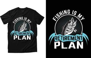 Fishing T-shirt Design vector