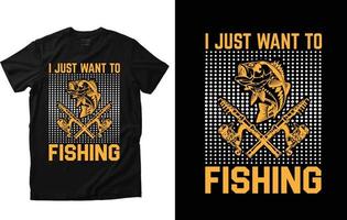 Fishing T-shirt Design vector