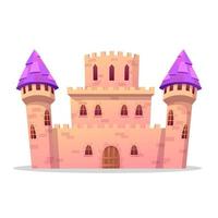 Cartoon Fairy Tale Castle Vector Illustration