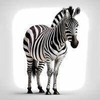 zebra black and white AI Generated photo