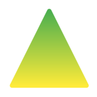 Triangle forme icône signe png