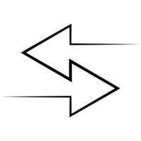 Exchange arrow swap, line move icon, vector logo update sign