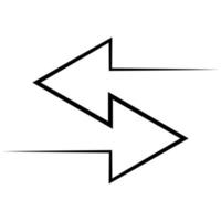 Exchange arrow swap, line move icon, vector logo update sign