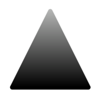 Triangle forme icône signe png