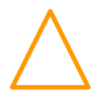triangle shape icon sign png