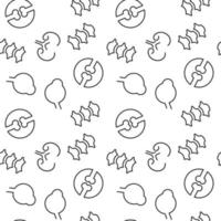Seamless pattern of spinal cord, eyeball, joints, kidneys. Suitable for shops, web sites and applications, media, backgrounds vector