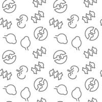 Seamless pattern of spinal cord, eyeball, joints, kidneys. Suitable for shops, web sites and applications, media, backgrounds vector